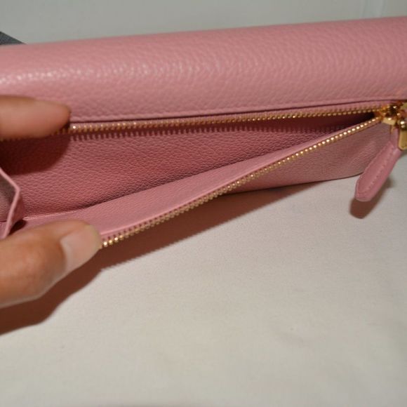 PRADA Textured Leather Continental Wallet - Picture 6 of 15